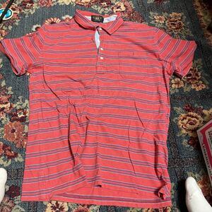 RRL ポロシャツ　ボーダー　中古　XL RALPH LAUREN ポロラルフローレン 