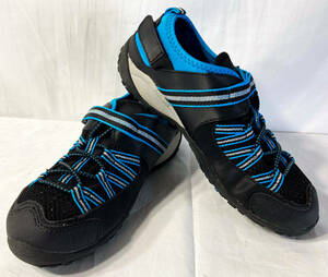 靴 シューズ GERRY レディース アウトドア トレッキング 登山 キャンプ 青 ブルー 24cm 黒 ブラック ファッション【1130.10】