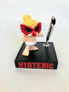 【送料込】未使用品★HYSTERIC MINI ヒステリックミニ ぺンスタンド ノベルティ ブラック×肌色他 幅約9 高さ約10 メモ帳付 s3406436