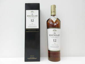 3059 酒祭 洋酒祭 MACALLAN マッカラン 12年 700ml 40％ 箱付き スコッチ シェリーオーク シングルモルト 未開栓 