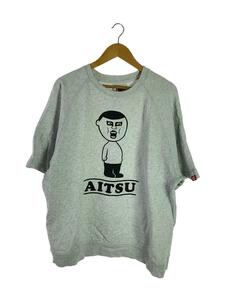 PUNK DRUNKERS◆Tシャツ/XL/コットン/GRY/アイツ半袖トレーナー