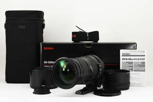 【並品】 SIGMA 50-500mm F4-6.3 APO EX DG HSM Canon レンズ 超望遠 キャノン EFマウント シグマ 【元箱付き】 【動作確認済み】 #1434