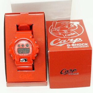 未使用 タグ付き G-SHOCK 腕時計 ジーショック 広島カープ コラボ 10th GD-X6900CARP 17-4JR 赤 レッド