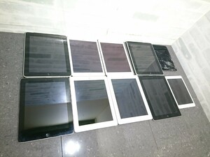 【ジャンク品】管1V100 iPad 本体 A1219.A1337.A1395.A1396.A1489.A1550.A1567 まとめて10台 動作未確認