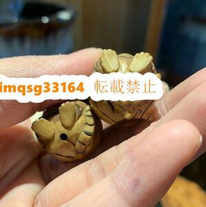 虎 根付★ 鹿角彫 提げ物 東洋彫刻 現代根付 新入荷★