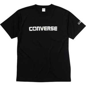 コンバース プリントTシャツ(メンズ) S ブラック×シルバー #CB231356-1913 CONVERSE 新品 未使用