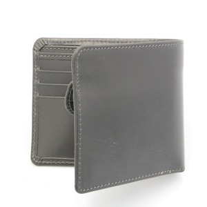 美品 GLENROYAL グレンロイヤル 二つ折り財布 ブライドル 03-6171 HIP WALLET WITH DIVIDER 小銭入れ付 グレー 80006559