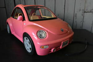 Qm475 Mattel Barbie VW Volkswagen Beetle Car バービー フォルクスワーゲン ニュービートル ジャンク 100サイズ