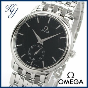 1円～ 3ヶ月保証付き 磨き済み ゼンマイ交換済み 美品 本物 人気 OMEGA オメガ デビル プレステージ 手巻き ブラック メンズ 時計