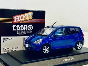 1/43 EBBRO ホンダ フィット ロイヤルブルー