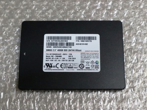 ■ 書込み１回未満　エンタープライズSSD MLC 480GB Samsung MZ-7KM4800 SATA3(6GB/S)