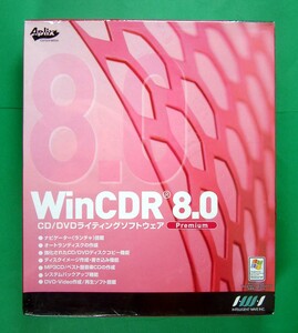 【2927】4562152390065新品 アプリックス CD/DVD書込みソフト WinCDR 8.0 Premium 未開封 プレミアム ライティング 光学 可(Windows 98 Me)