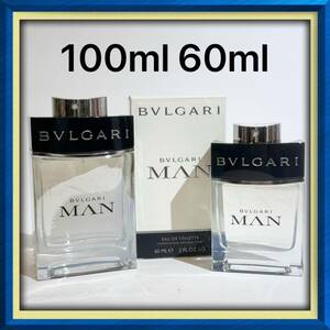 BVLGARI ブルガリ ★MAN マン オードトワレ 60ml 100ml★2本セット★残量たっぷりほぼ満タン