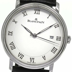 ブランパン Blancpain 6651-1127-55B ヴィルレ ウルトラスリム デイト 自動巻き メンズ _803780