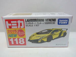 トミカ 118 ランボルギーニ ヴェネーノ (初回特別仕様）LAMBORGHINI VENENO