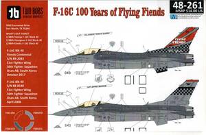 1/48 TWOBOBSツーボブス デカール 48-261 F-16C 100 Years of Flying Fiends 