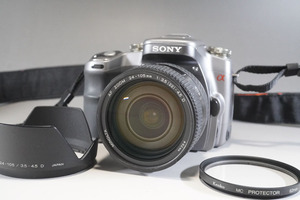 1円~【590】SONY／ソニー　α　／LENDS　MINOLTA　AF　ZOOM　24-105mm　1:3.5(22)-4.5D　Φ62mm