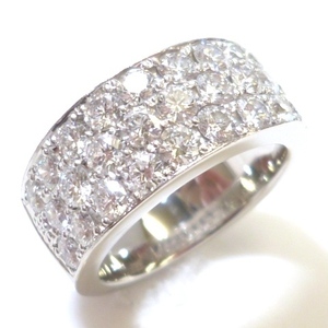 J◇Pt900【新品仕上済】豪華！パヴェダイヤ プラチナ リング 指輪 11.5～12号 ダイヤモンド2.0ct Platinum Diamond ring