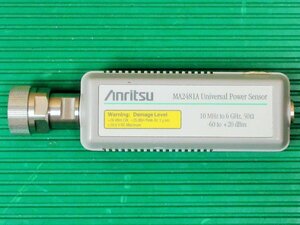 Anritsu/アンリツ MA2481A/01 Universal Power Sensor 10MHz～6GHz 50Ω -60dBm～+20dBm N(m) 未検査品