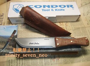 CONDOR「コンドル」PRIMITIVE CAMP「 8インチ・1095鋼使用。マイカルタハンドル。30度本刃付済