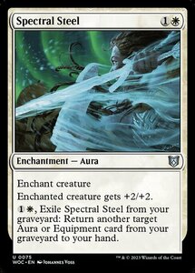 MTG ■白/英語版■ 《霊体の鋼/Spectral Steel》エルドレインの森：統率者 WOC