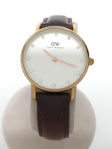 Daniel Wellington◆クォーツ腕時計/アナログ/レザー/0900DW