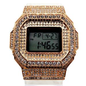 【新品未使用】Anne　Coquine　square　jewelry　digital　watch　gold　アンコキーヌ　スクエア　ジュエリー　デジタル ウォッチ ゴールド