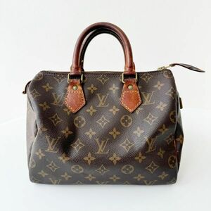 ◆ ルイ ヴィトン LOUIS VUITTON モノグラム スピーディ 25 ハンドバッグ M41528 ミニボストン ブラウン レディース メンズ かばん