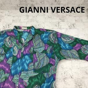 GIANNI VERSACE ジャンニヴェルサーチ 半袖総柄シャツ ペイズリー W14909