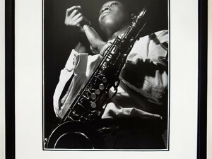 ハンク・モブレー/Horace Silver’s styleling of silver Recording session Photo 1957/アート ピクチャー 額装品/Hank Mobley/モノクロ