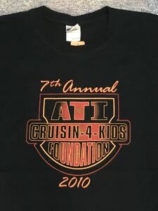 ATI Foundation Tシャツ バイカー　寄付　団体　アメリカ　バイク　ビンテージ　レーシング　レース　古着　アメカジ