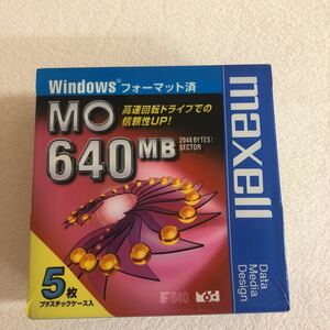 maxell MOディスク　640MB ５枚 winフォーマット済
