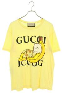 グッチ GUCCI 615044 XJDGQ サイズ:S ばなにゃプリントTシャツ 中古 BS99