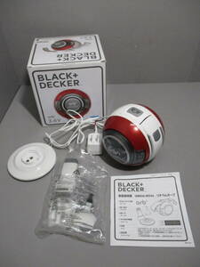 USED★BLACK＆DECKER★ブラック＆デッカー　球体型ハンディクリーナー　掃除機　ハンディクリーナー　ORB36　レッド
