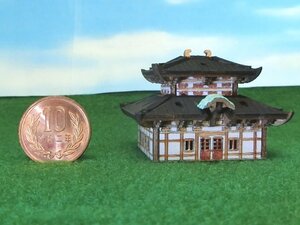 ミニチュア お寺 東大寺 日本 木造建築 神社仏閣ウッド木製 和風 ジオラマ figma情景 リーメント ウッドクラフト撮影 ドールハウス 時代劇