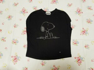 FITHフィス　スヌーピーVネックTシャツ　ノースリーブ120サイズ　日本製