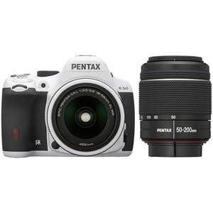 中古 １年保証 美品 PENTAX K-50 ダブルズームキット ホワイト