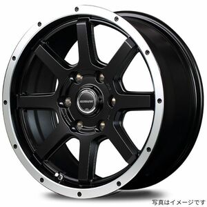 マルカ ホイール ロードマックス WF-8 ホンダ Nワン JG3 JG4 MID 【14×4.5J 4-100 INSET43 ブラック+R&DP】 4本セット