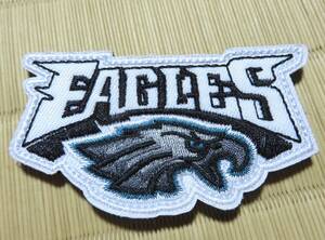 英語　白灰頭鷲◆新品　NFLフィラデルフィア・イーグルス Philadelphia Eagles刺繍ワッペン◎アメフト　アメリカンフットボール　アメリカ