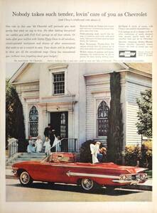 稀少！1960年シボレー広告/Chevrolet Impala Convertible/GM/アメ車/旧車/17