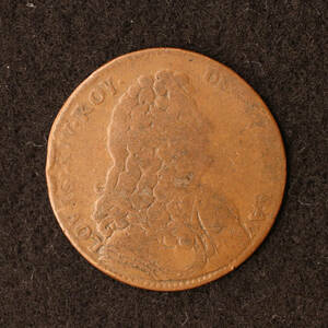 フランス ルイ14世 銅貨（1643-1715）コイン・トークン[E2436]