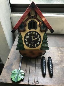 SEIKO 鳩時計 ジャンク品　セイコー 振り子 掛け時計 壁掛け時計 木製 レトロ 