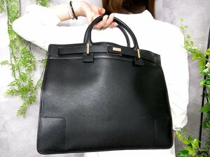 ●超美品●GUCCI グッチ●メンズ●カーフ レザー 本革●ビジネス バッグ●黒●G金具●イタリア製●腕掛け●A4 収納 書類 かばん●Js46240