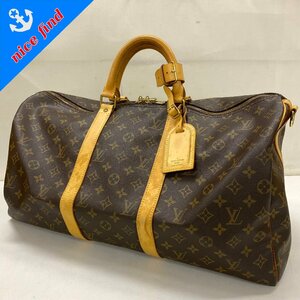 ◆ルイ ヴィトン LOUIS VUITTON◆モノグラム キーポル バンドリエール50 M41426 ボストンバッグ トラベルバッグ ネームタグ/ポワニエ付