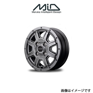 MID ロードマックス マッドライダー アルミホイール 1本 ムーブ L150/L160(12×4J 4-100 INSET42 メタリックグレー)ROADMAX MUDRIDER