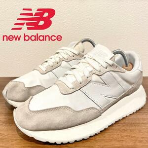 NEW BALANCE ニューバランス MS237TWS レディース ホワイト ローカットスニーカー カジュアル 24.5cm