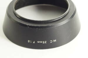 PHA01『送料無料 並品』MINOLTA MC 35mm F1.8 用 ミノルタ レンズフード（55mm径）