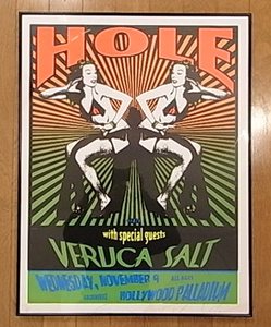 ■TAZ限定HOLE・VERUCA SALTシルクスクリーンポスター1994タッズ ホールNIRVANAコートニーラブ ニルヴァーナ ヴェルカソルト