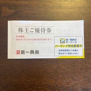 第一興商株主優待　ビッグエコー　3000円分