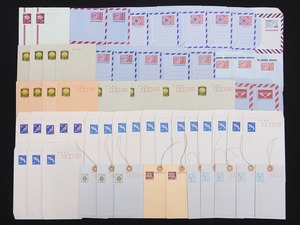 2404-0056●宝市/お宝/未使用/郵便書簡/郵便小包はがき/航空郵便/航空書簡他/62点組/1,767円分/色々/まとめて(梱包サイズ60)